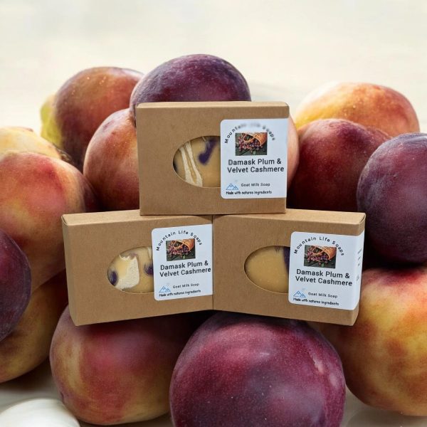 Damask Plum & Velvet Cashmere Goat Milk Soap