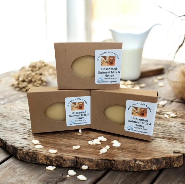 Unscented Oatmeal Milk & Honey, Goat Milk Soap