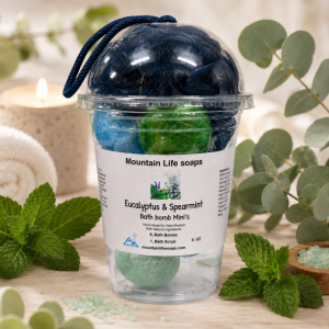 Eucalyptus & Spearmint Goat Milk Bath Bomb Cup