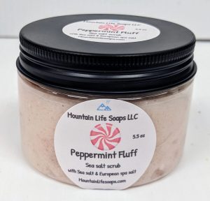 Peppermint Fluff Sea Salt Scrub