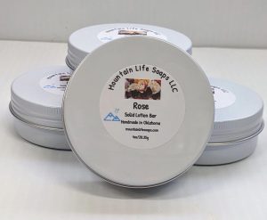 Rose, Solid Lotion Bar