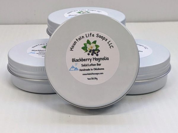 Blackberry Magnolia Solid Lotion Bar