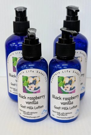 Black raspberry Vanilla Goat Milk Lotion