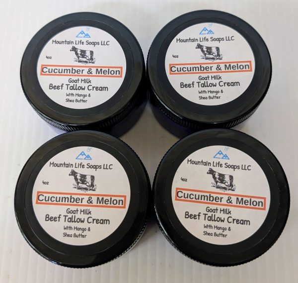 Cucumber Melon Beef Tallow Cream