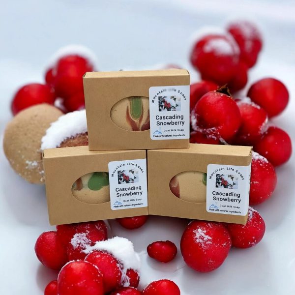 Cascading Snowberry Goat Milk Soap