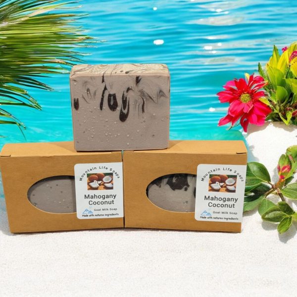 Mahogany Coconut Goat Milk Soap