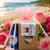 Beach Rose & Peach Peony Small Gift Bag